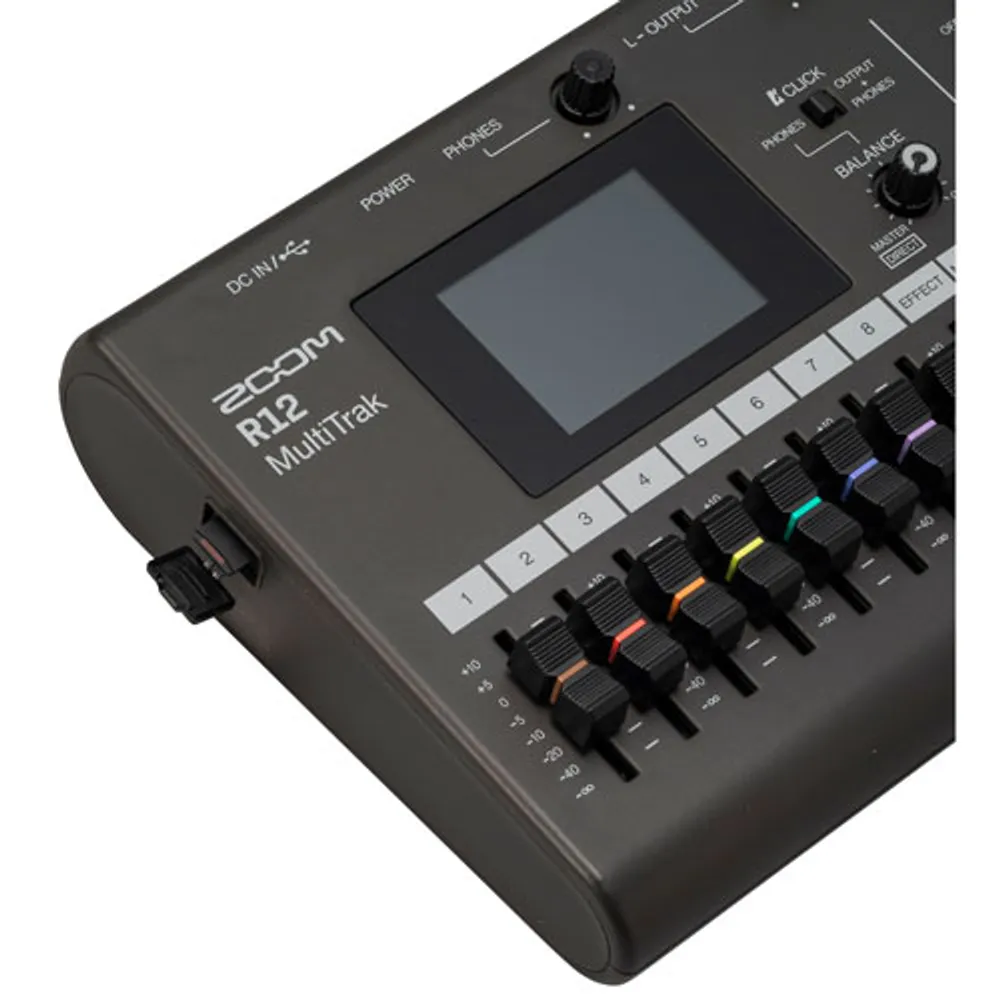 Zoom ZR12 Portable Tabletop Multitrack Recorder - Black