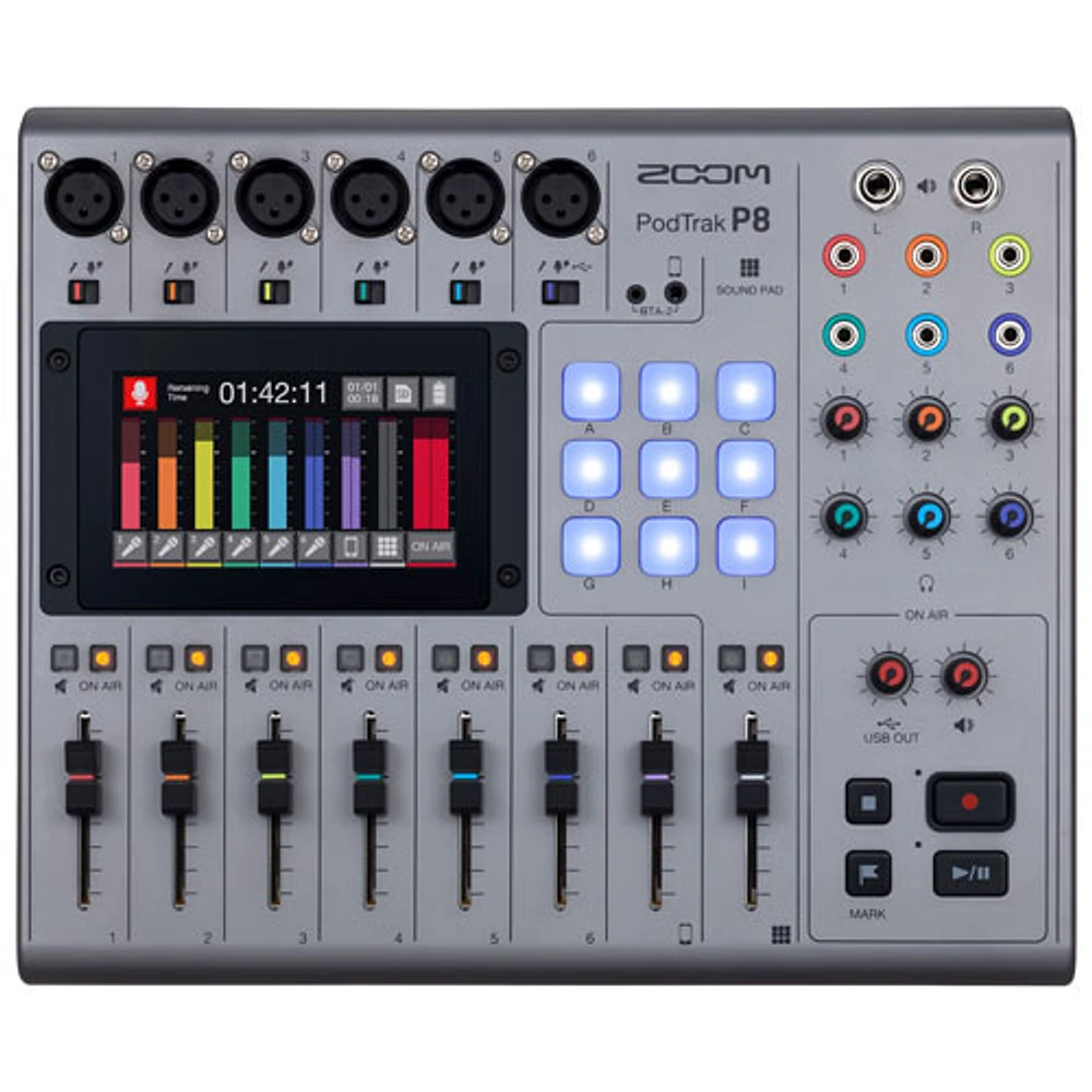 Zoom Pod Track P8 6-Channel Podcast Mixer (ZP8)