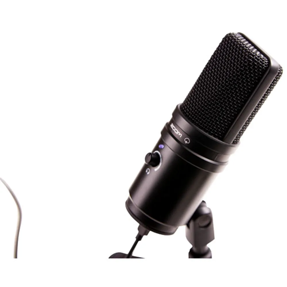 Ensemble avec microphone USB pour baladoémissions ZUM-2PMP de Zoom - Noir