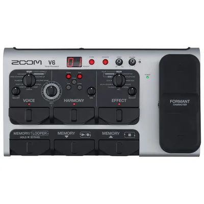 Zoom V6SP Vocal Effects Processor (ZV6SP) - Grey