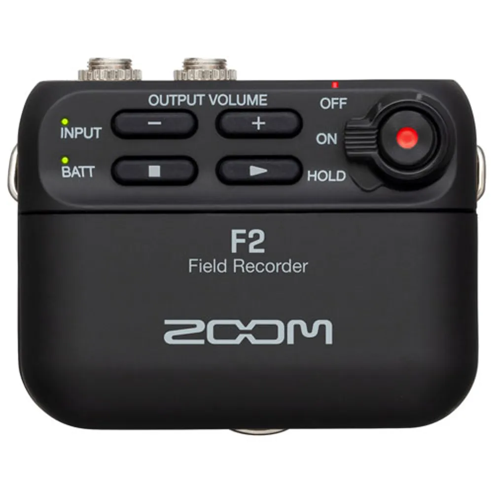 Zoom F2-BT Lavalier Compact Field Bluetooth Recorder (ZFTBT) - Black