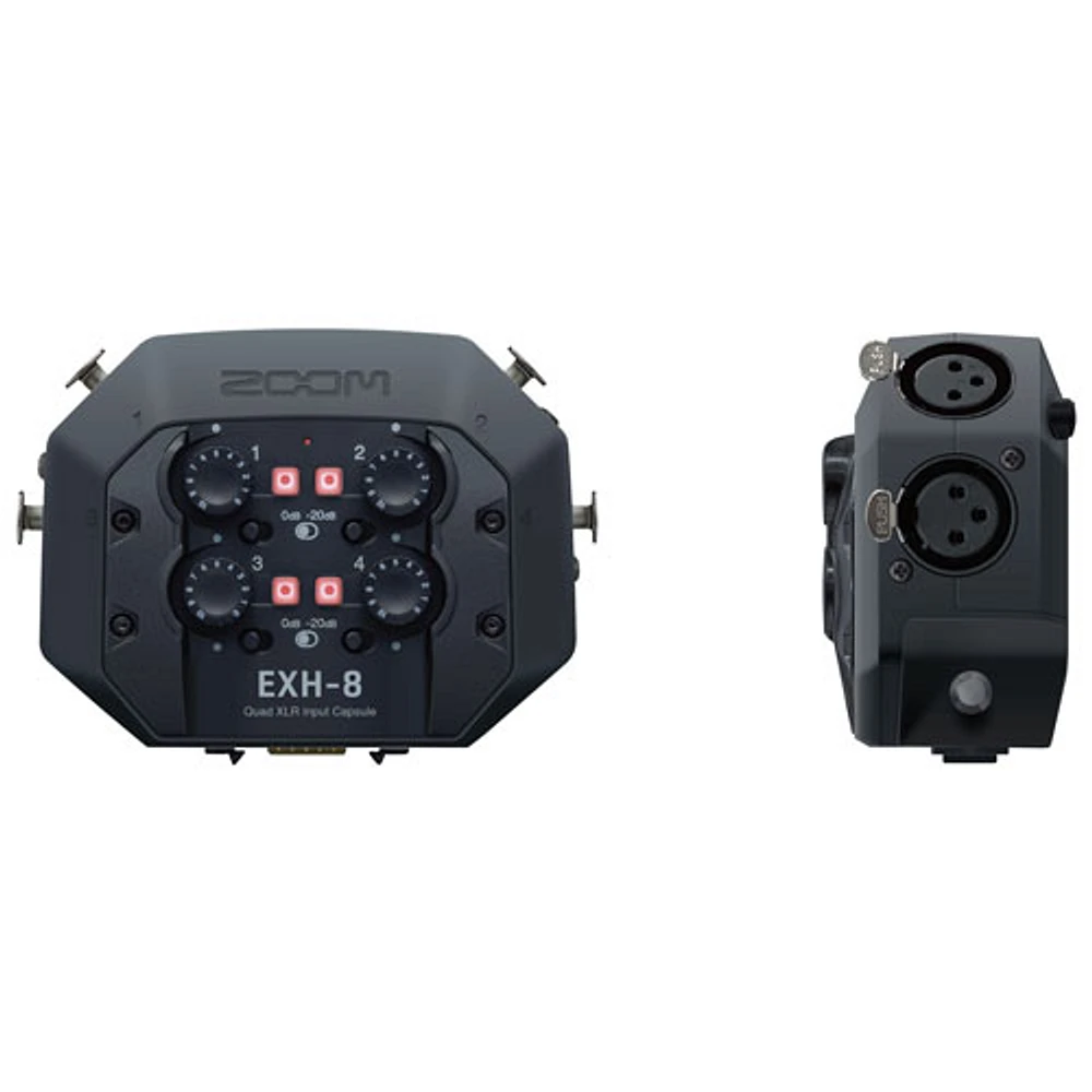 ZOOM EXH-8 External XLR Input Capsule for the Zoom H8 (ZEXH8) - Black