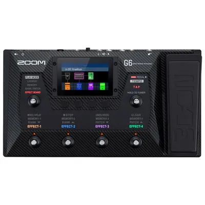 Zoom G6 Multi-Effects Processor for Guitarists (ZG6) - Black