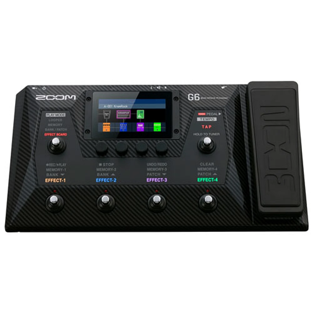 Zoom G6 Multi-Effects Processor for Guitarists (ZG6) - Black