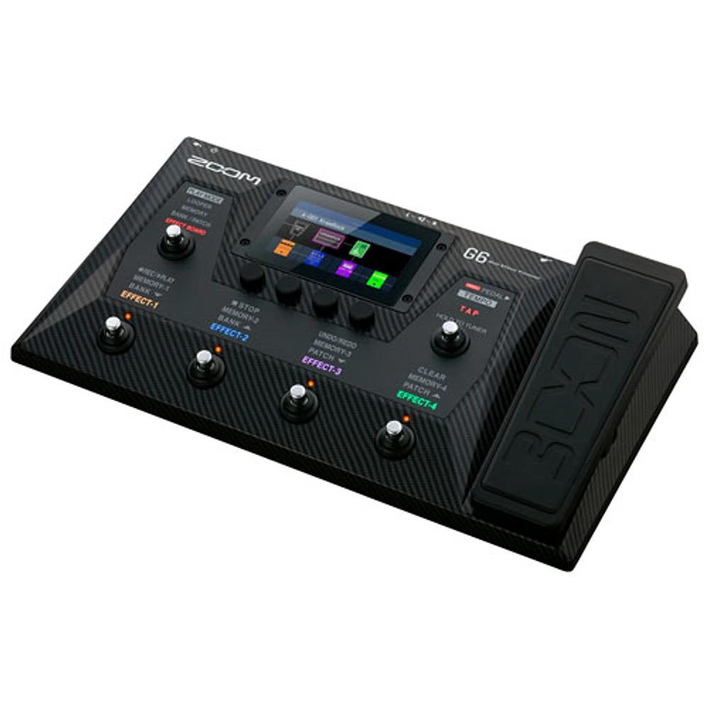 Zoom G6 Multi-Effects Processor for Guitarists (ZG6) - Black