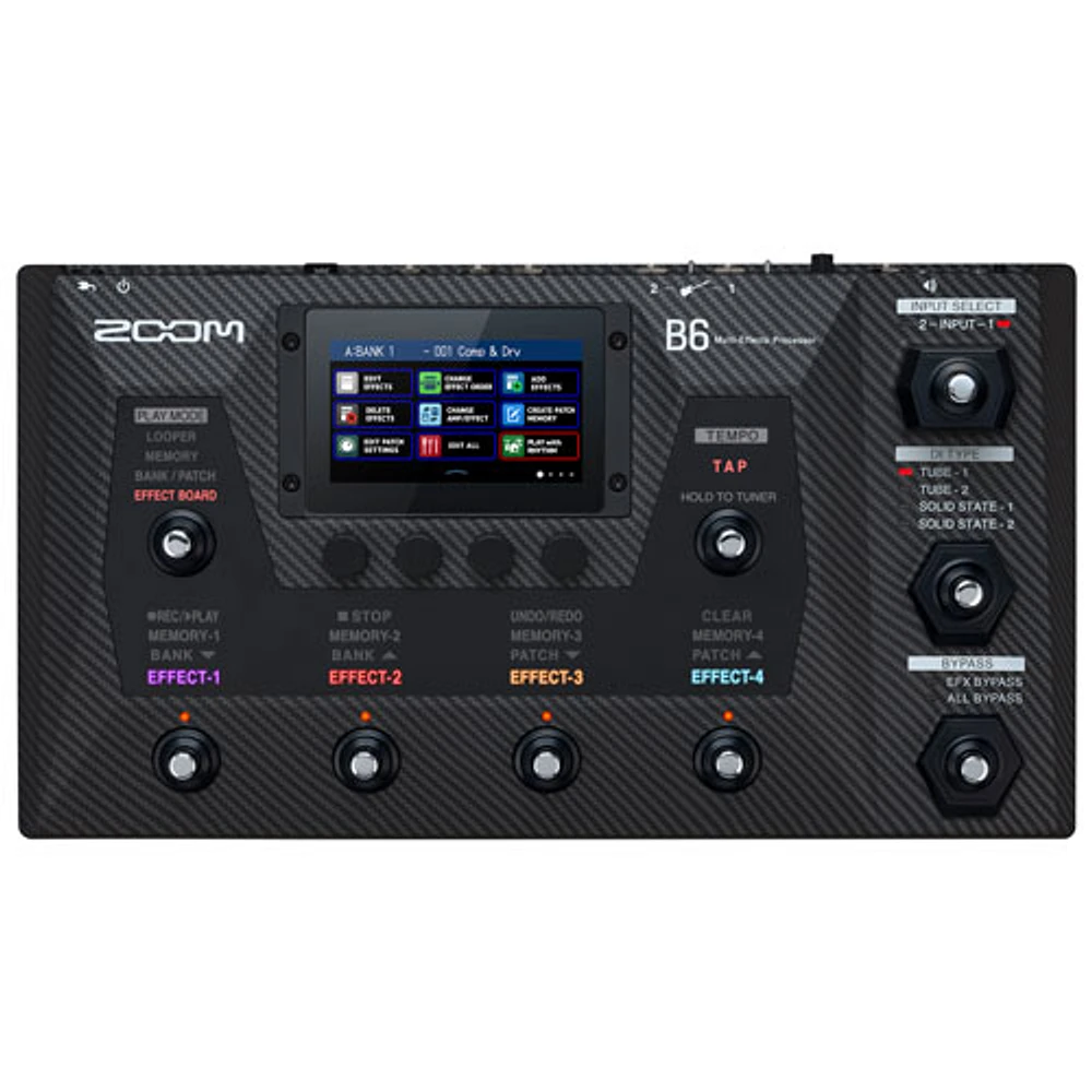 Zoom B6 Bass Multi-Effects Processor (ZB6) - Black