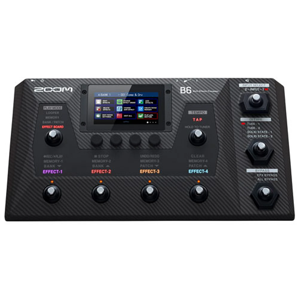 Zoom B6 Bass Multi-Effects Processor (ZB6) - Black