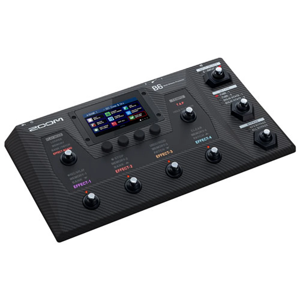 Zoom B6 Bass Multi-Effects Processor (ZB6) - Black