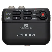 Zoom F2 Lavalier Compact Field Recorder (ZF2) - Black