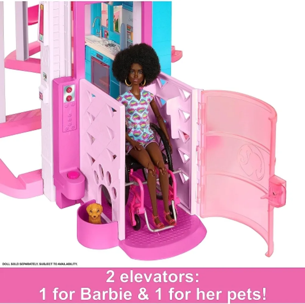 MATTEL Barbie Dreamhouse 2023, Pool Party Doll House with 75+