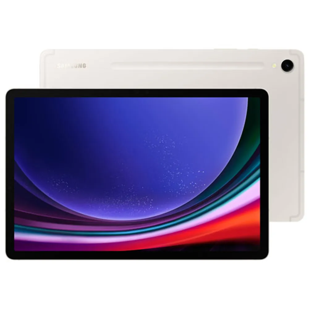 Tablette S9 11 po 256 Go Android Galaxy Tab de Samsung à processeur Snapdragon 2e génération - Beige - Partenaire de détail exclusif