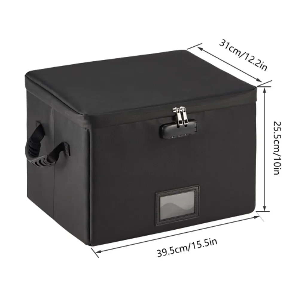  BALAPERI Photo Organizer Box with Lock, Fireproof