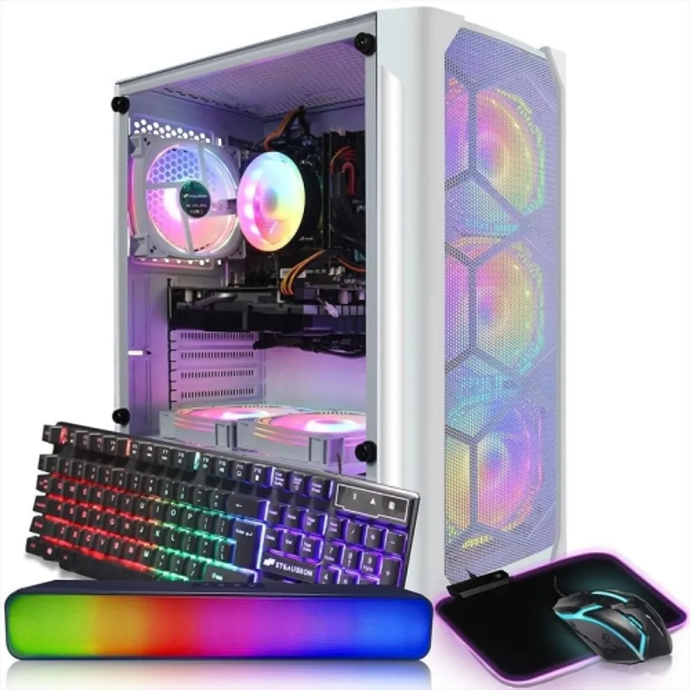  HP RGB Gaming Desktop PC, Intel Quad I7 up to 3.8Ghz