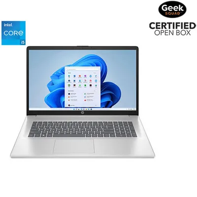 Boîte ouverte - Portable de 17,3 po de HP - Argenté naturel (Core i5-1335U d'Intel/SSD 1 To/RAM 16 Go/Windows 11 Home)