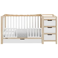 Graco Remi 4-in-1 Convertible Crib with with 3-Drawer Changing Table - White/Natural