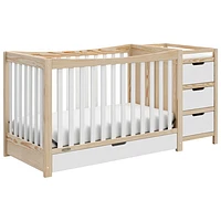 Graco Remi 4-in-1 Convertible Crib with with 3-Drawer Changing Table - White/Natural