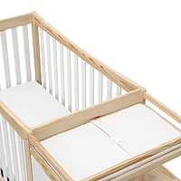 Graco Remi 4-in-1 Convertible Crib with with 3-Drawer Changing Table - White/Natural