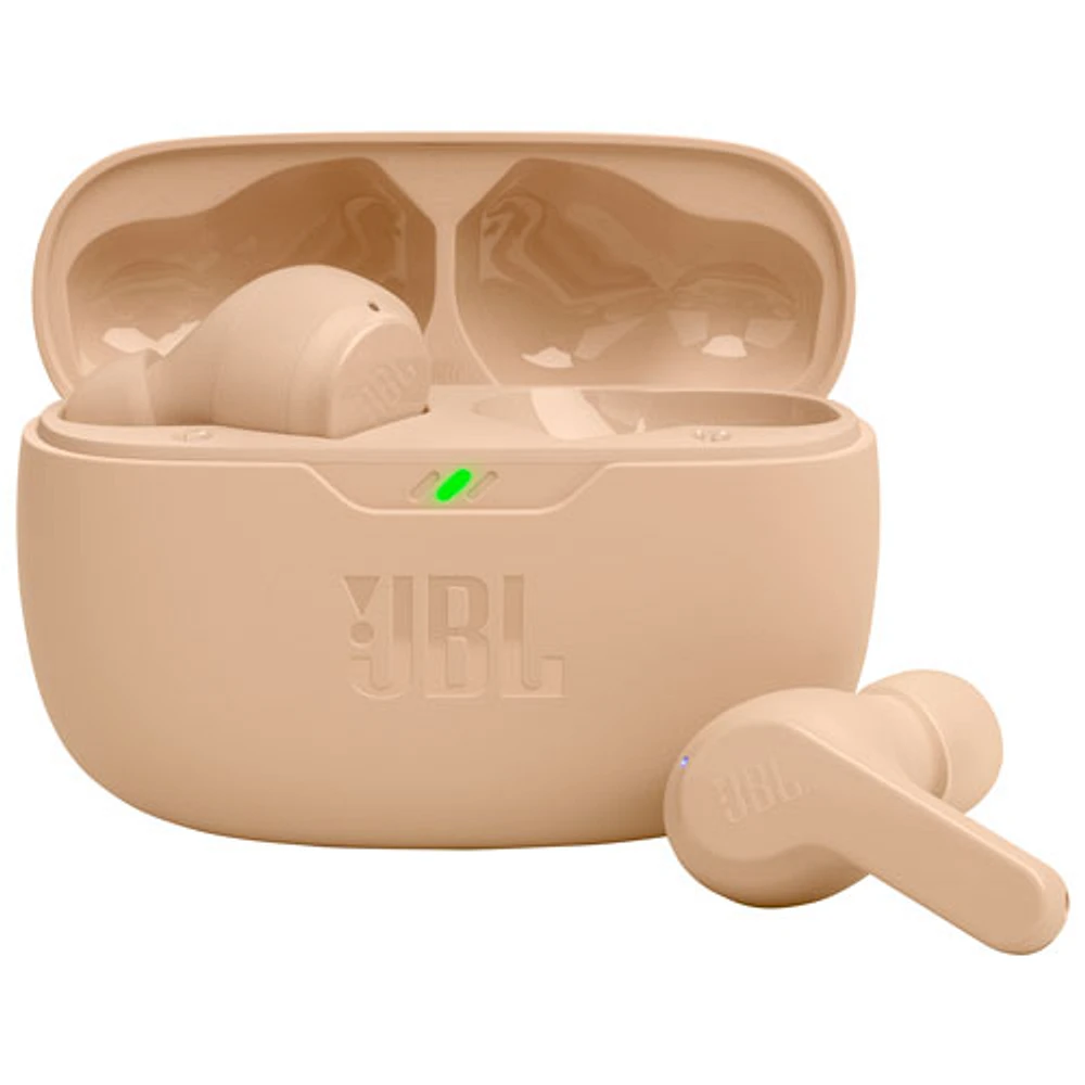 JBL Vibe Beam In-Ear Sound Isolating True Wireless Earbuds - Beige