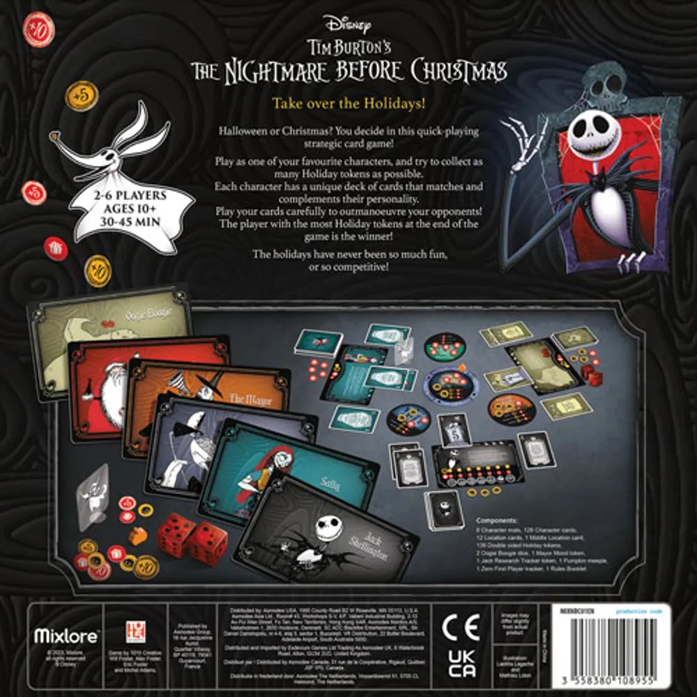 Time Burton's The Nightmare Before Christmas: Take over the Holidays Card Game - English