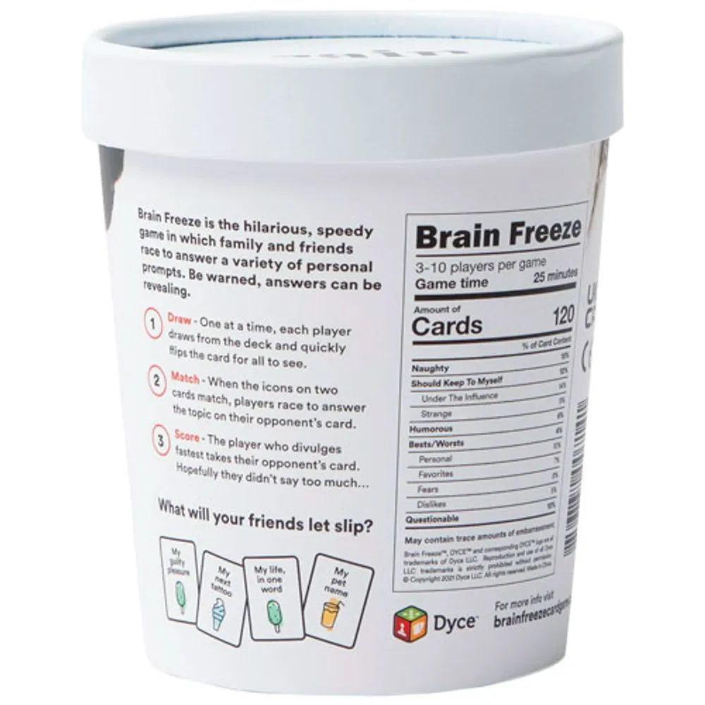 Brain Freeze: After Dark Card Game - English