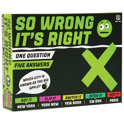 So Wrong It’s Right Card Game - English