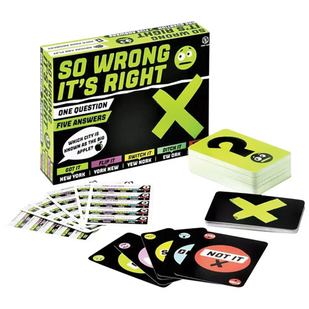 So Wrong It’s Right Card Game - English