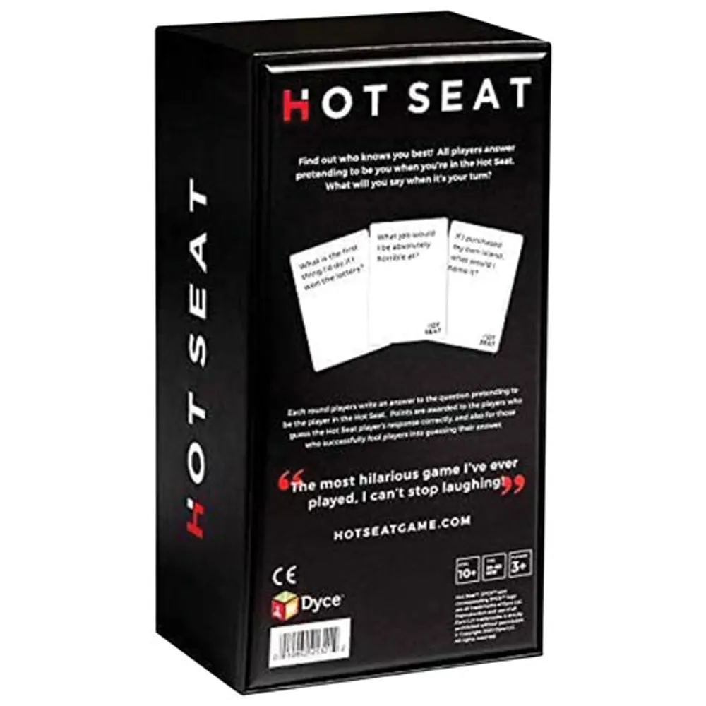 Hot Seat Card Game - English