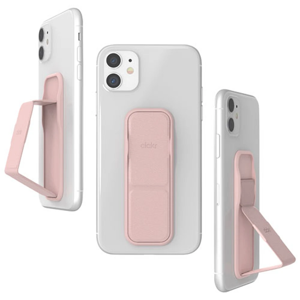 CLCKR Universal Cell Phone Grip & Stand - Pink