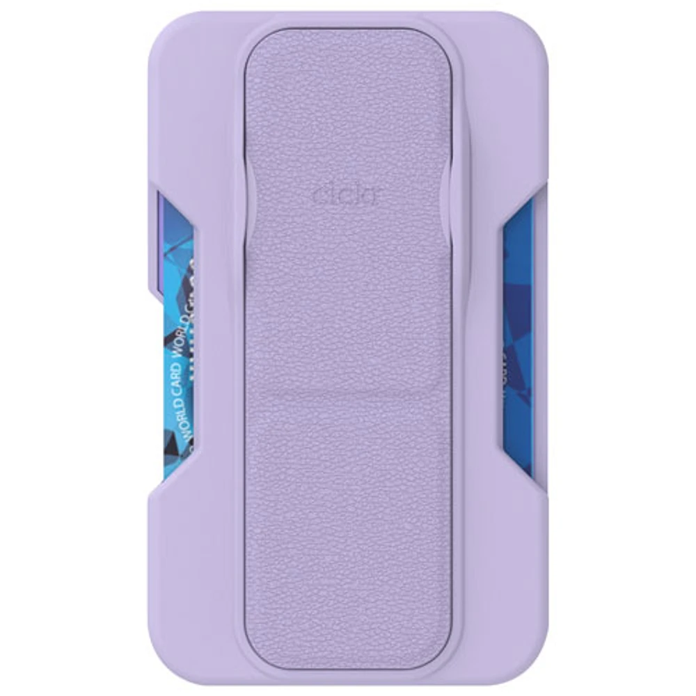 CLCKR Wallet Cell Phone Grip & Stand with MagSafe