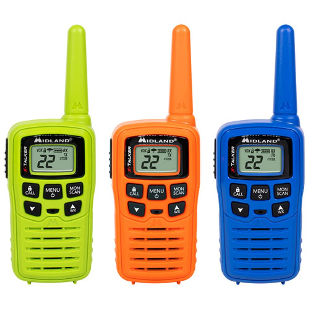 Midland X-Talker 2-Way Radios (T10X3M) - 3 Pack