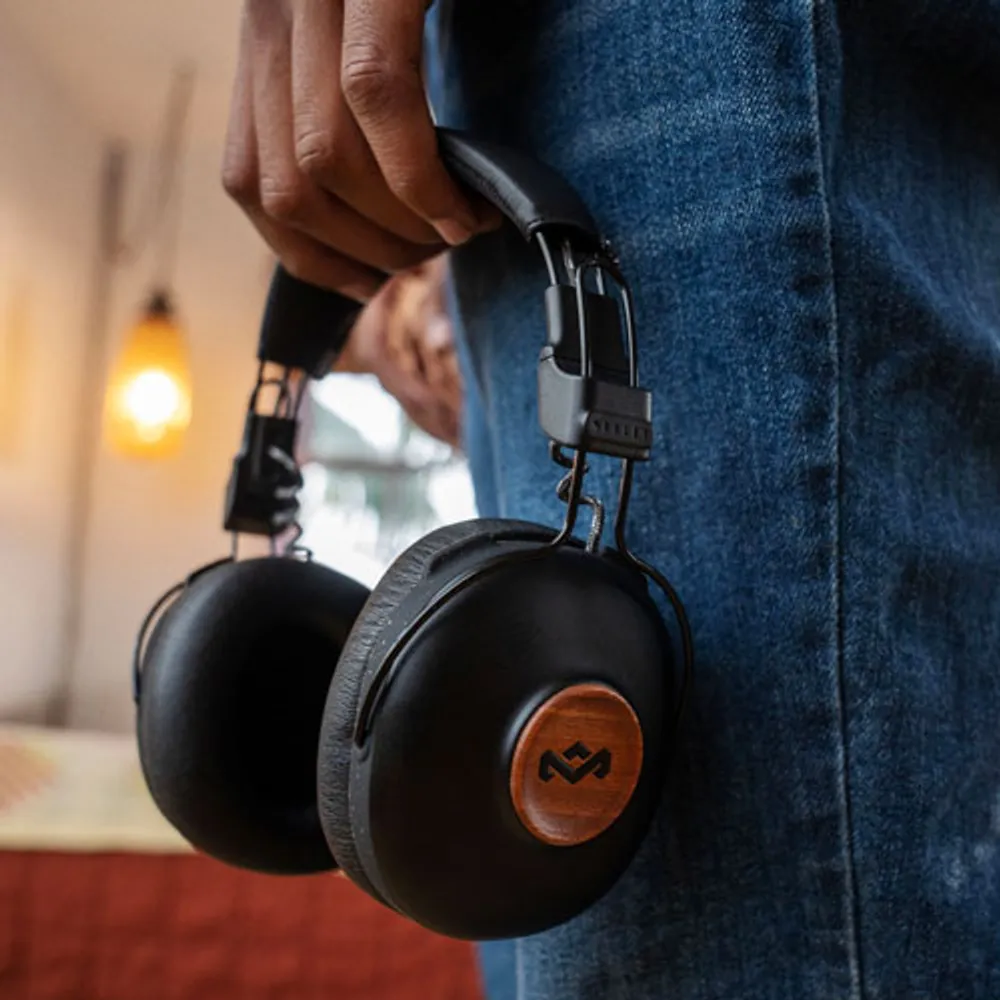 House of Marley Positive Vibration Over-Ear Bluetooth Headphones - Black