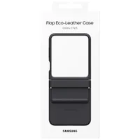 Samsung Fitted Hard Shell Flap Eco-Leather Case for Galaxy Z Flip5 - Black