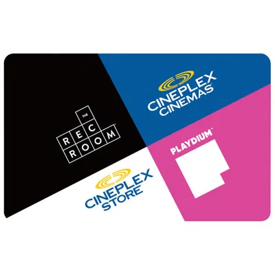 Cineplex Gift Card - $50 - Digital Download
