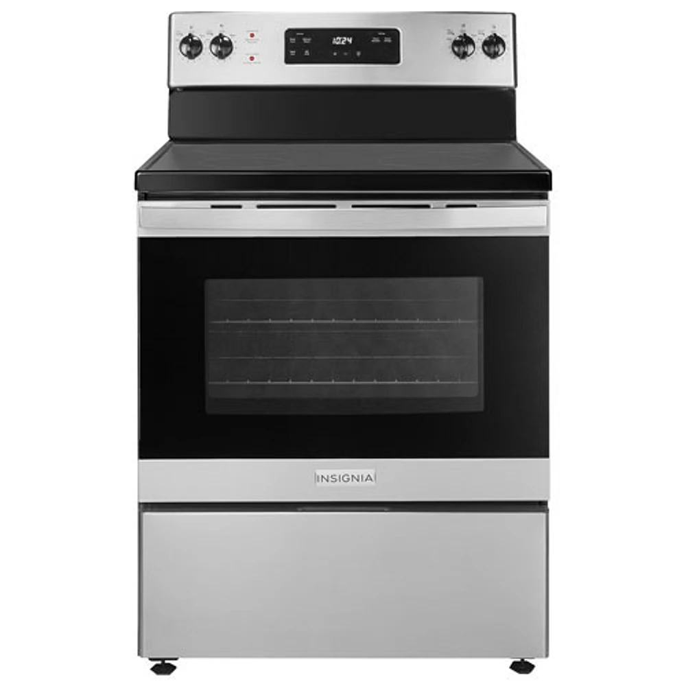 Open Box - Insignia 30" 5.0 Cu. Ft. Freestanding Electric Range (NS-RGRCESS3-C) -Stainless Steel -Perfect Condition