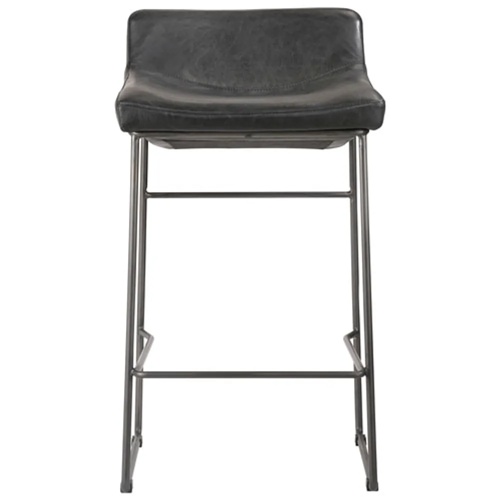 Starlet Contemporary Counter Height Barstool - Black