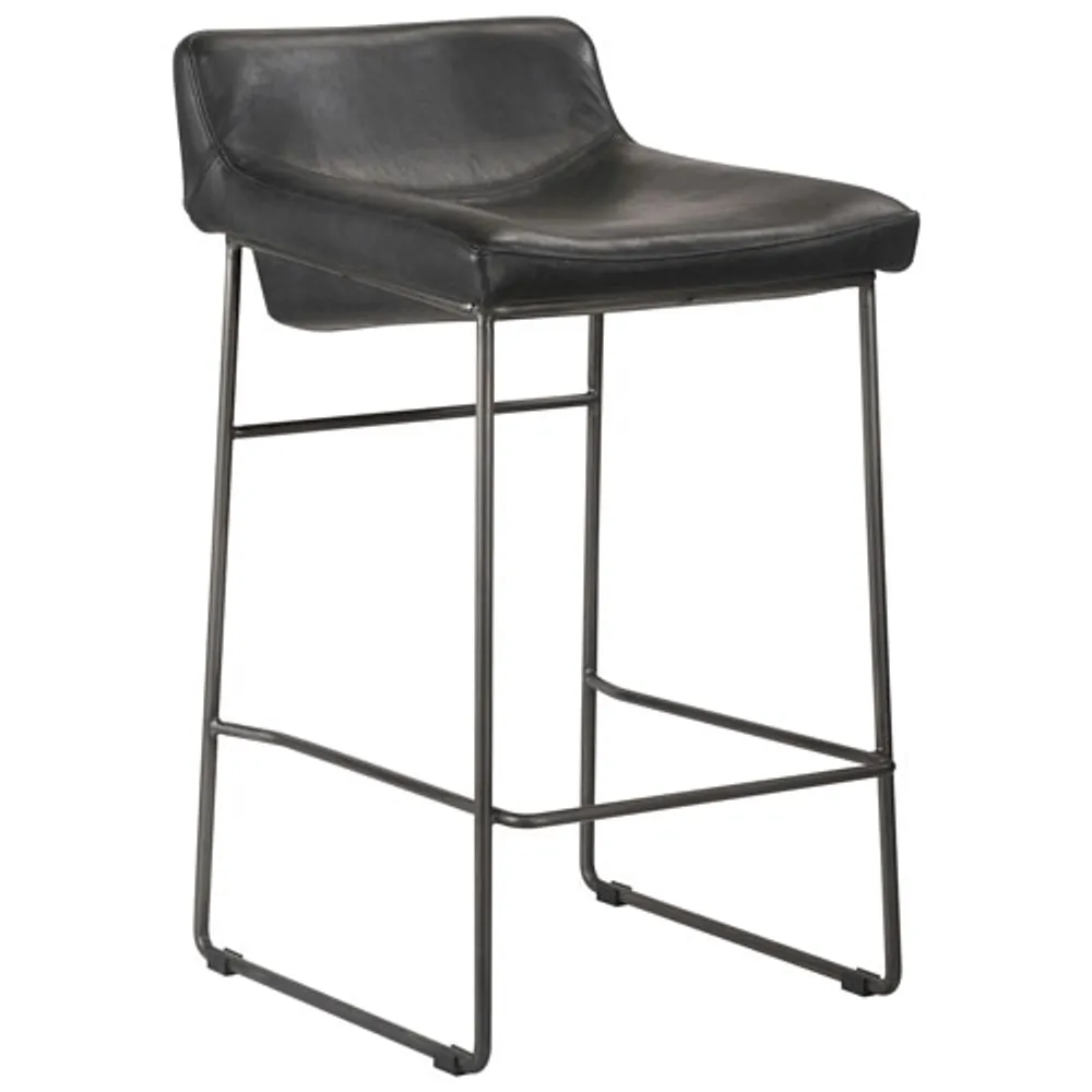 Starlet Contemporary Counter Height Barstool - Black