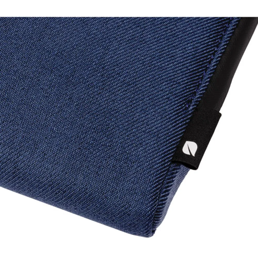 Housse Facet d'Incase en tissu croisé recyclé pour MacBook de 16 po - Bleu marine