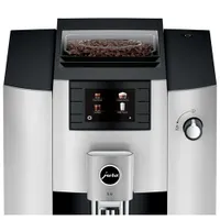 Jura E6 Automatic Espresso Machine with Frother & Coffee Grinder - Platinum