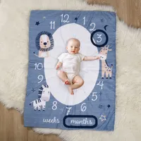 Ensemble de literie 5 pièces pour lit de bébé de Nemcor - Bleu