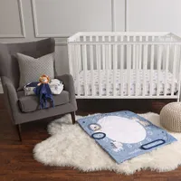 Nemcor 5-Piece Nursery Crib Bedding Bundle - Blue