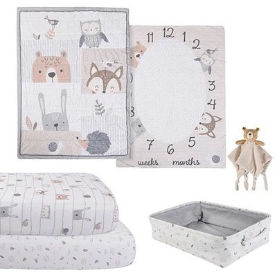 Ensemble de literie 5 pièces pour lit de bébé de Nemcor - Beige