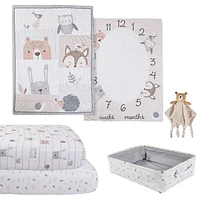 Ensemble de literie 5 pièces pour lit de bébé de Nemcor - Beige