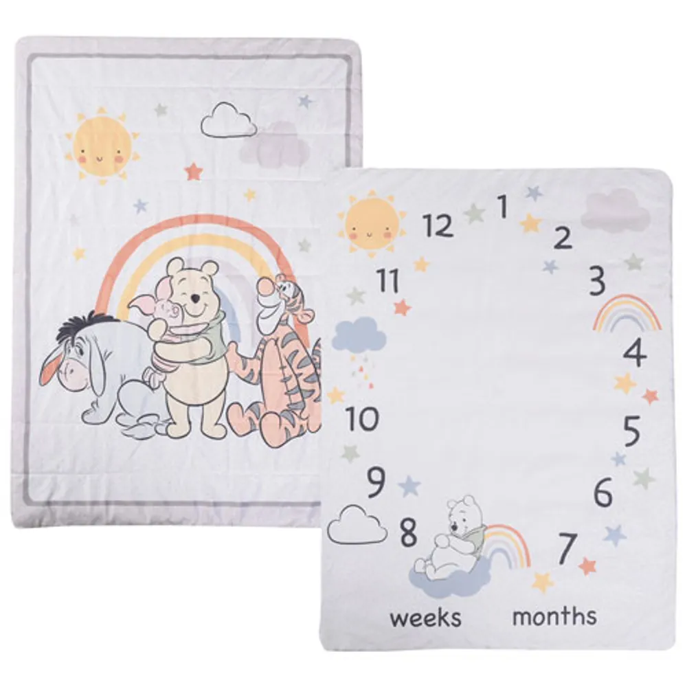 Disney 5-Piece Nursery Crib Bedding Bundle - Pooh