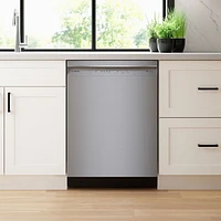Bosch 24" 46dB Built-In Dishwasher with Stainless Steel Tub & Third Rack (SHE53CE5N) - Stainless Steel