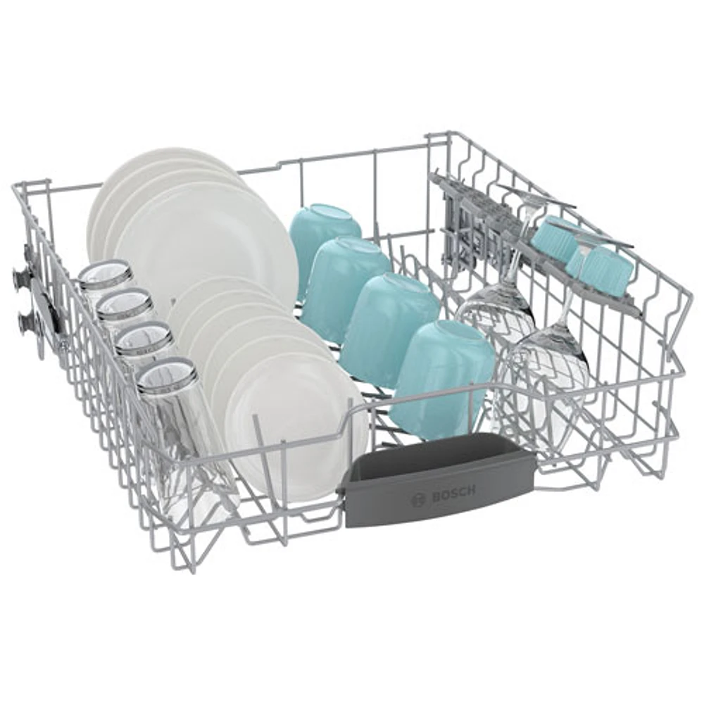 Lave-vaisselle encastrable 24 po 46 dB avec cuve inox et troisième panier Bosch (SHE53CE5N) - Inox
