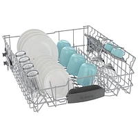 Lave-vaisselle encastrable 24 po 46 dB avec cuve inox et troisième panier Bosch (SHE53CE5N) - Inox