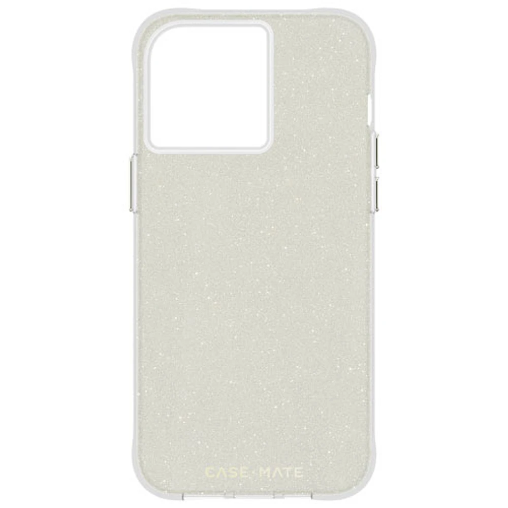 Étui rigide ajusté Sheer Crystal de Case-Mate pour iPhone 15 Pro Max - Transparent/Doré