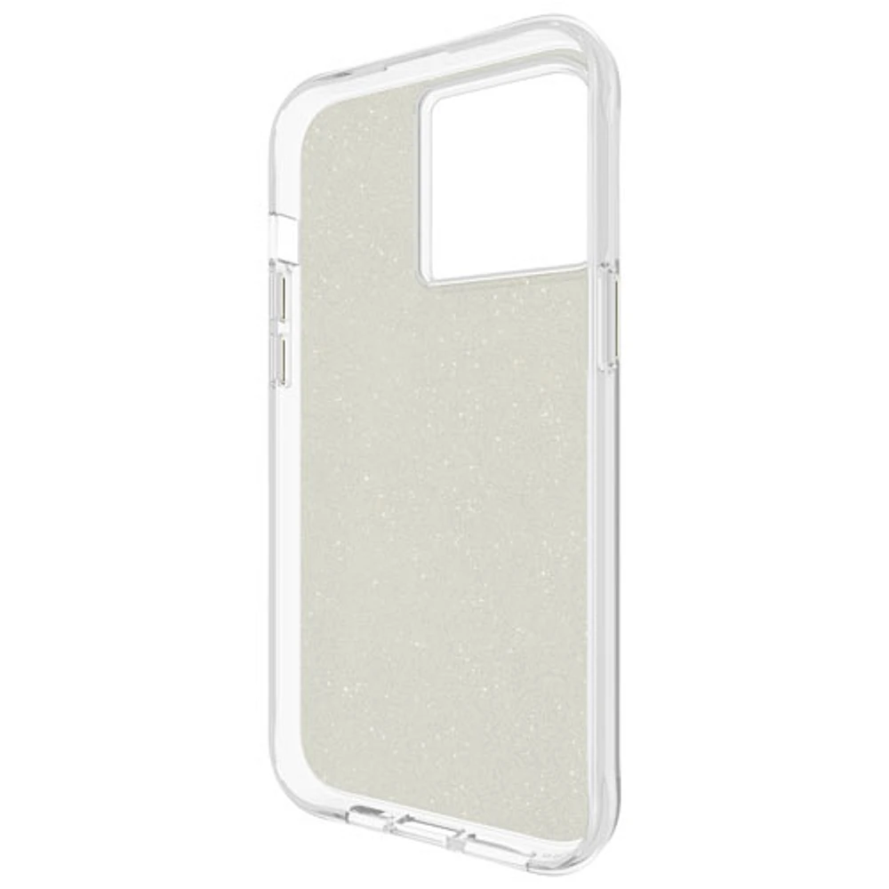 Case-Mate Sheer Crystal Fitted Hard Shell Case for iPhone 15 Pro Max - Clear/Gold