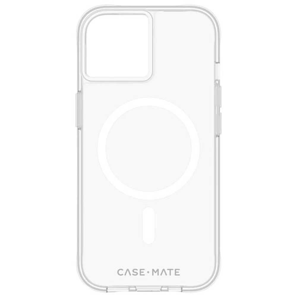 Case-Mate Tough Clear Fitted Hard Shell Case with MagSafe for iPhone 15/14/13 - Clear