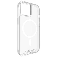 Case-Mate Tough Clear Fitted Hard Shell Case with MagSafe for iPhone 15/14/13 - Clear